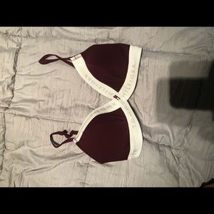 maroon tommy hilfiger bra
